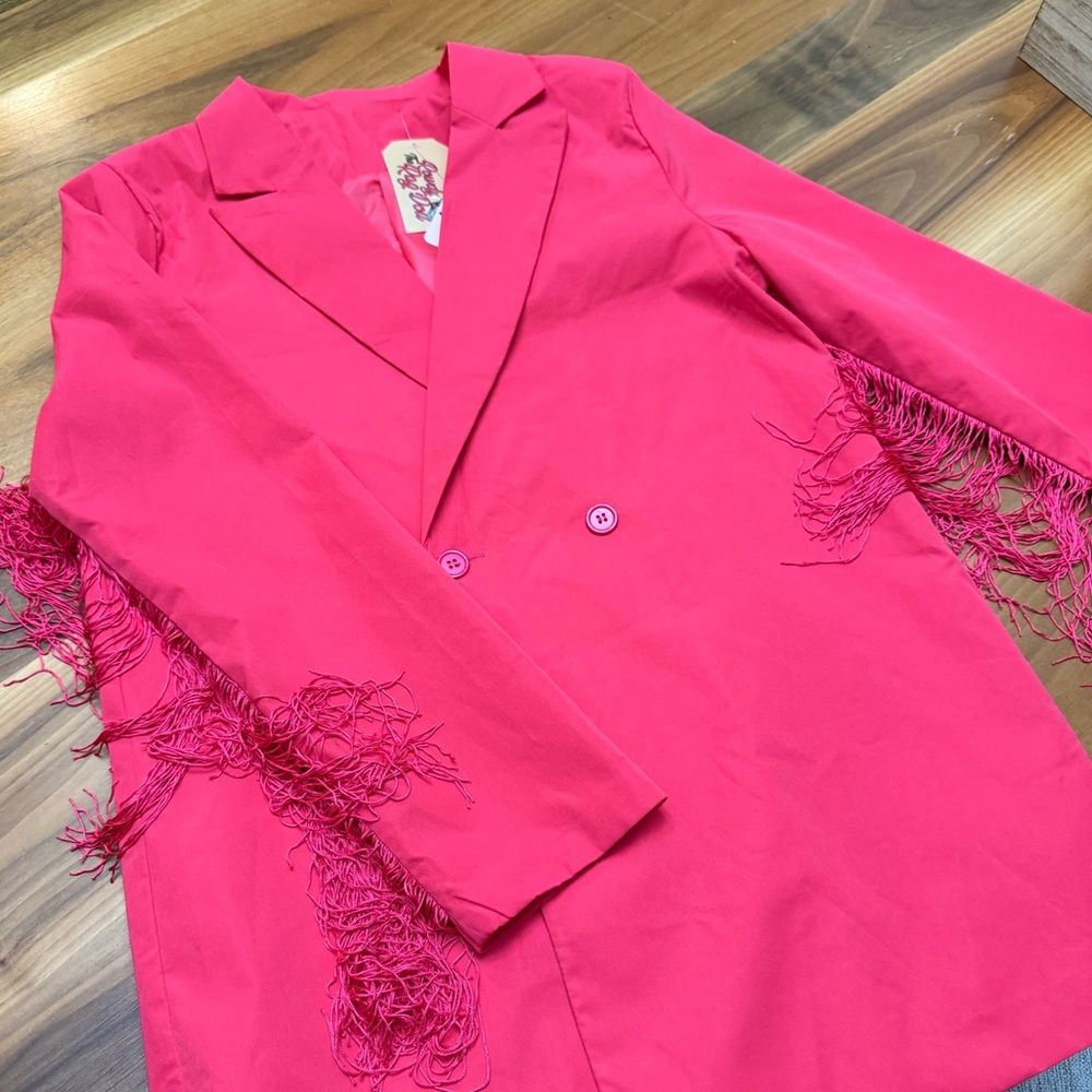 Rowdy Rag Doll Hot Pink Cowgirl Blazer - NWT